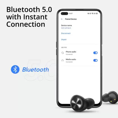 DIZO by realme TechLife GoPods D with Enviornment Noise Cancellation (ENC) Bluetooth Headset (Black, True Wireless) DIZO by realme TechLife GoPods D with Enviornment Noise Cancellation (ENC) Bluetooth Headset (Black, True Wireless)